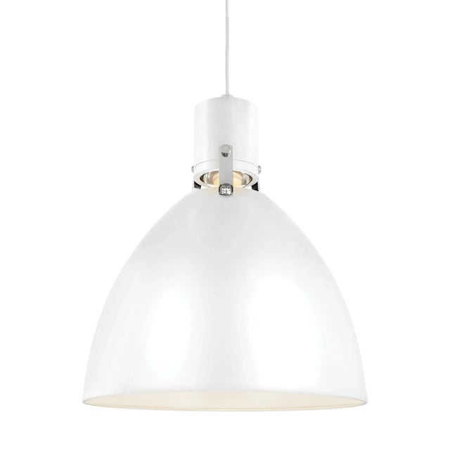 2020s Sean Lavin by Visual Comfort Studio Brynne Small LED Pendant, Flat White For Sale - Image 5 of 6