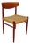 Danish Teak & Paper Cord Dining Chair from A.M. Mobler, 1960s For Sale