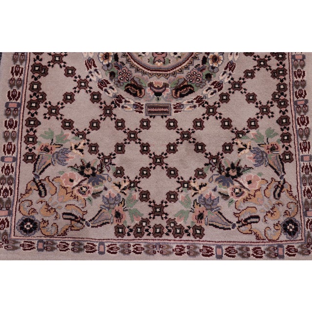 Shabby Chic Pak-Persian Gray/Gray Wool Rug - 2'1'' X 3'3'' For Sale In New York - Image 6 of 9