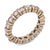 A timeless and elegant vintage eternity band, this beautiful ring features seventeen round brilliant cut diamonds totaling...