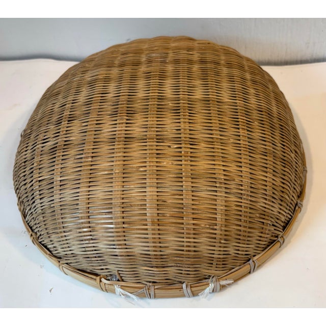 Vintage Winnowing Basket For Sale - Image 9 of 9