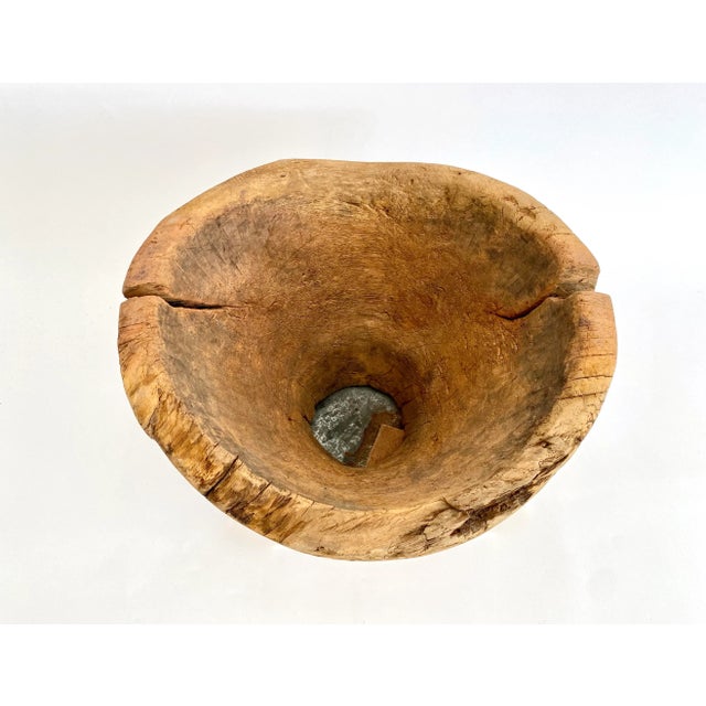 Vintage Rustic Tree Trunk Planter For Sale In Los Angeles - Image 6 of 7