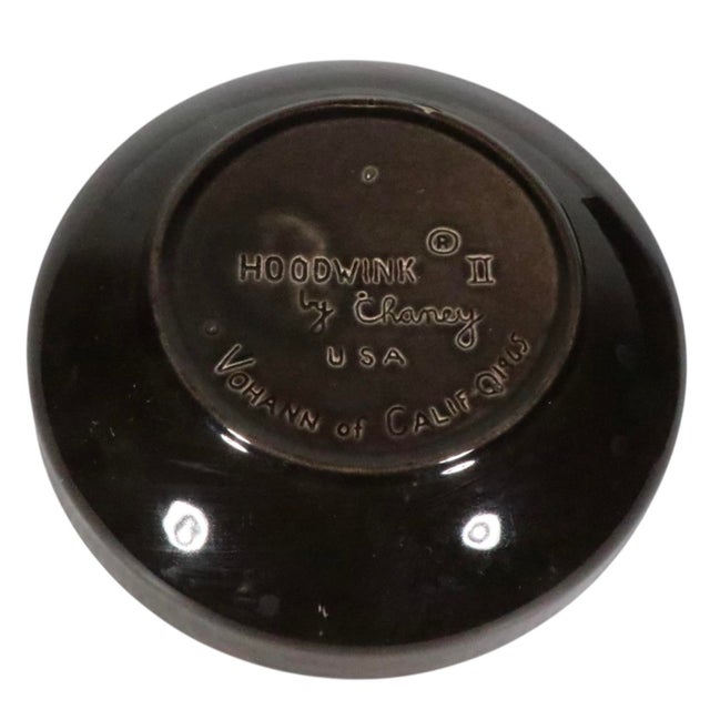 2 Pc. Mid Century Ceramic Smoking Set Hookwink II by Chaney by Vohann of California For Sale - Image 9 of 12