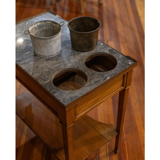 Late 20th Century Late 20th Century French Directoire Style Wine Chiller Table For Sale - Image 5 of 6