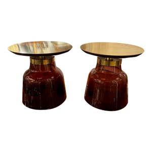 Pair of Italian Amethyst Side Tables