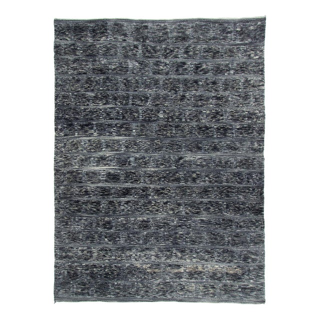 Hand-Knotted Wool Rug by Azele Studio For Sale