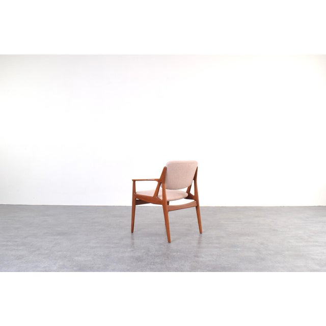 Mid-Century Modern Ella Armchair in Teak and Wool by Arne Vodder for Vamo Sønderborg, 1960s For Sale - Image 6 of 13