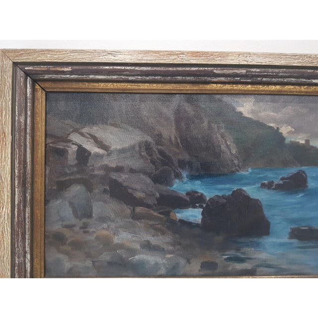 George Hoesslin, Cove, Oil on Canvas, 1890s-1910s For Sale - Image 8 of 11