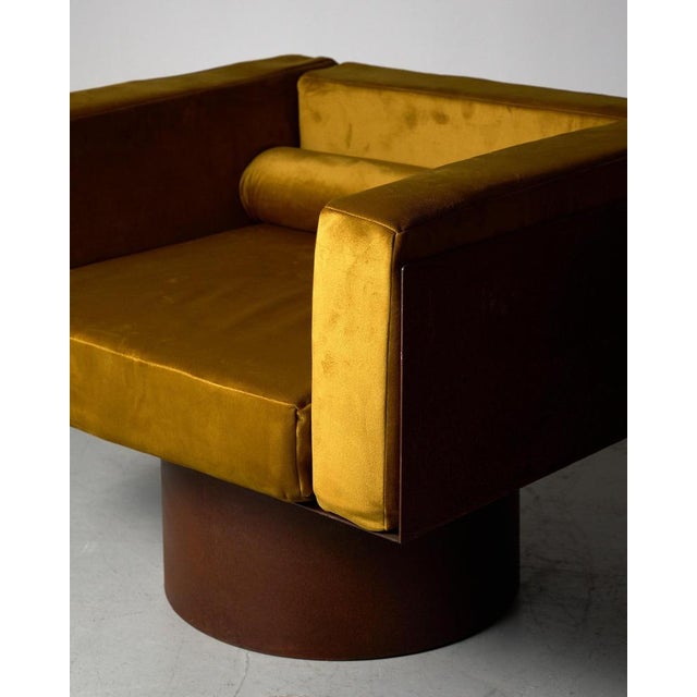 Metal Corten Steel Seating Group, 1980s, Set of 2 For Sale - Image 7 of 15