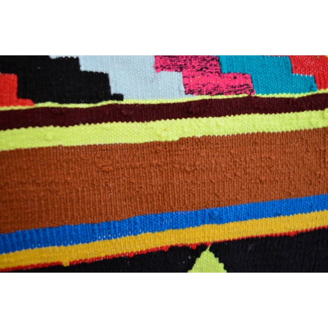 Boho Chic 14" X 35" Vintage Turkish Kilim Lumbar Pillow Covers - a Pair For Sale - Image 3 of 4