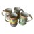 Mackenzie Childs Thumb Print Mugs - Set of 4 For Sale
