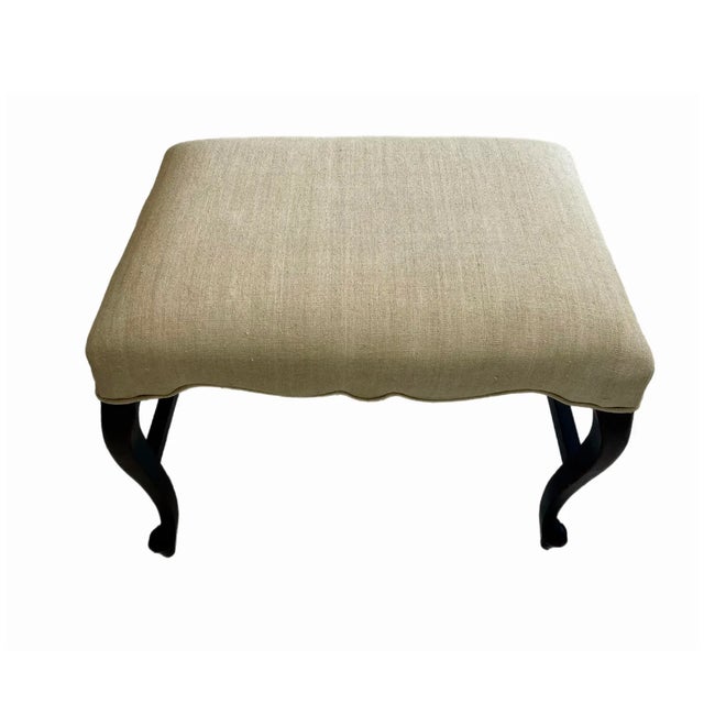 19th Century 19th C. Cowtan and Tout Upholstered Regency Bench For Sale - Image 5 of 8