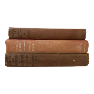 1920s Warm Tone Books - Set of 3
