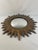 1970s Mid Century Modern Coppery Convex Sunburst Wall Mirror For Sale - Image 6 of 12