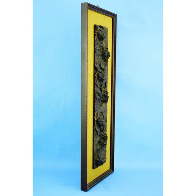 19th Century Art Nouveau Bas-Relief Flowers Panel in Bronze For Sale - Image 3 of 18