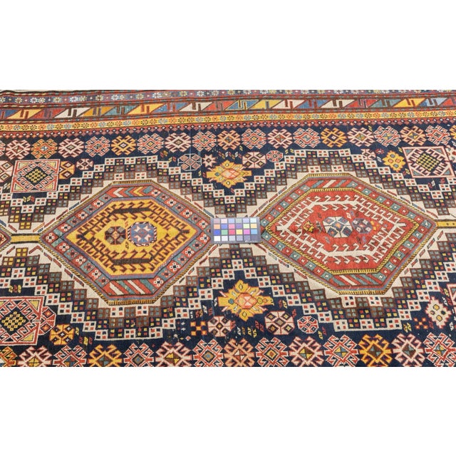 Traditional Late 18th Century Antique Caucasian Kuba Rug 4'9'' x 10' For Sale - Image 3 of 8