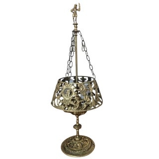 French Bouillotte Gilt Bronze Knight Lamp For Sale
