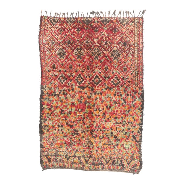 Vintage Beni M'Guild Moroccan Rug, 07'07 X 11'04 For Sale