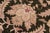Art Nouveau Classic Ziegler Jolie Dark.green/Tan Wool Round Rug - 8'10'' X 9'2'' For Sale - Image 3 of 9