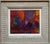 Vintage original abstract still life oil painting on Masonite. Features vibrant and bright oranges and reds with some...