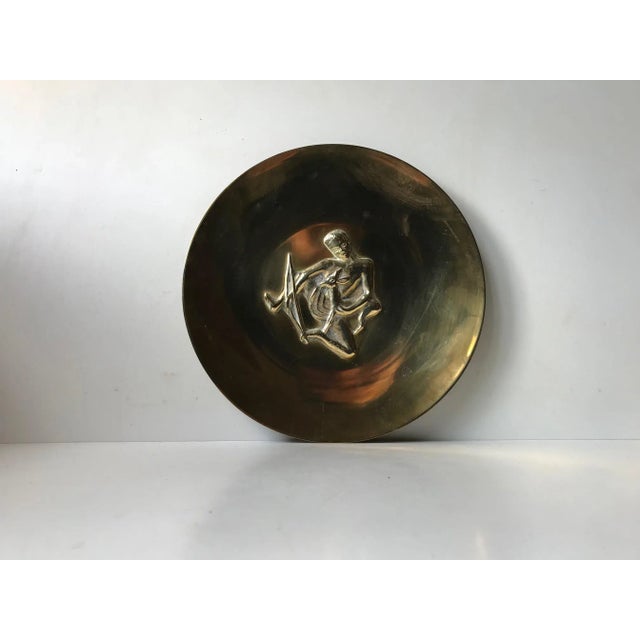 Art Deco Bronze Bowl by N. Dam Ravn for Nordisk Malm, 1930s For Sale - Image 4 of 12