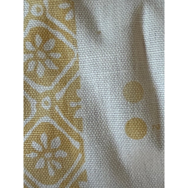 Namay Samay Bau Zhu Pale Yellow 6 1/2 Yards Fabric For Sale - Image 4 of 4