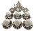 Late 19th Century Porcelain Coffee Service from Mouvements Modernes & Sévres / Cité de la Céramique, 1890s For Sale