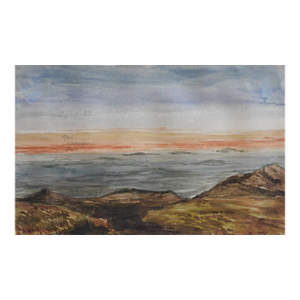Mid 19th Century English Watercolor Landscape Painting