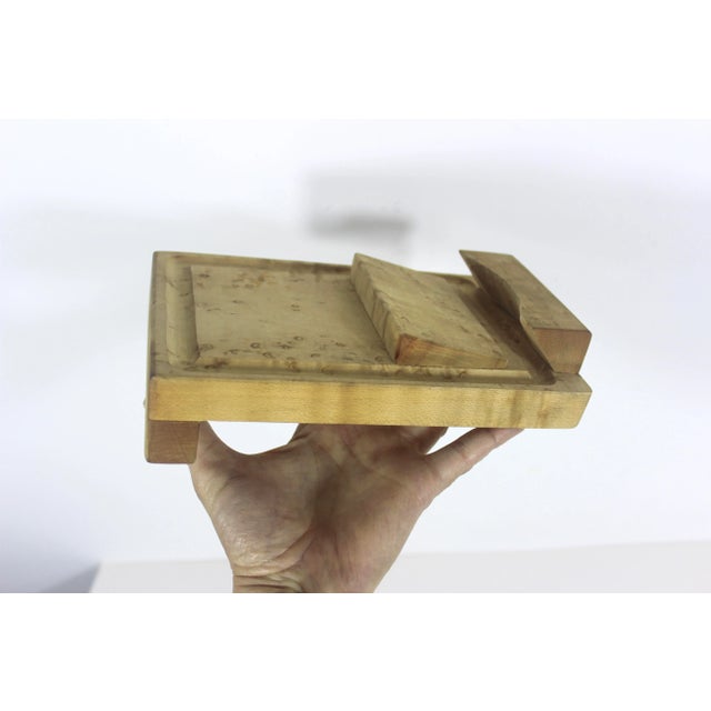 Brown Vintage Birds Eye Maple Oyster Chucking Board Wood For Sale - Image 8 of 10