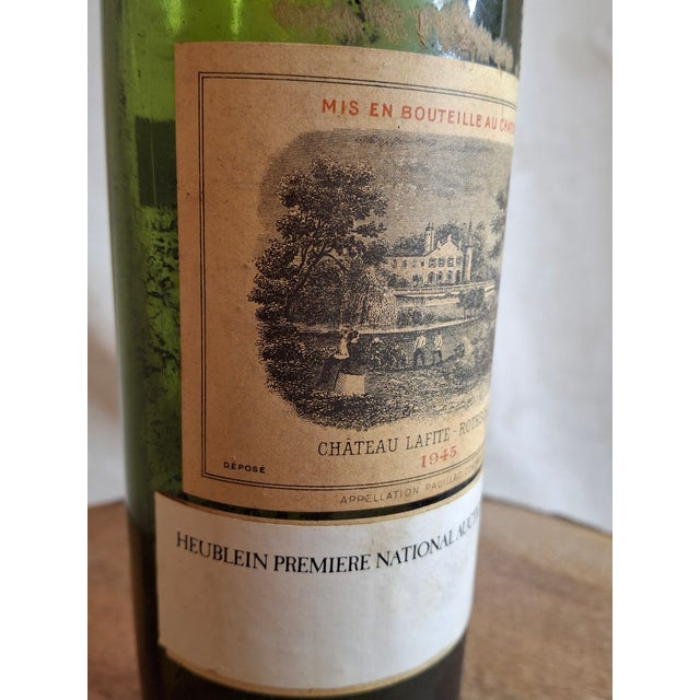 Vintage Empty 1945 Château Lafite-Rothschild Wine Bottle - 1976 Heublein Auction Provenance For Sale - Image 14 of 18