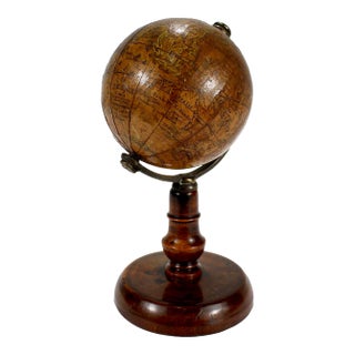 Antique 19th Century Miniature French Edition Globe by C. Abel-Klinger For Sale