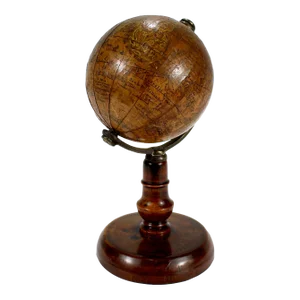 Antique 19th Century Miniature French Edition Globe by C. Abel-Klinger