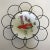 1940s Hand Painted Birds on Porcelain Plates in Floral Pattern Wire Frame - Set of 3 For Sale - Image 5 of 13