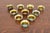 Gold Louis Comfort Tiffany Favrile Iridescent Art Glass Salt Cellars, Pair For Sale - Image 8 of 9