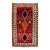 4 X 7 Room Size Persian Shiraz Wool Rug in Red With Tribal Motif For Sale