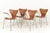 Model 3207 Chairs in Teak by Arne Jacobsen for Fritz Hansen, Denmark, 1955, Set of 4 For Sale - Image 12 of 12