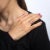 Sabine Getty Pink Topaz Wiggly Ring Estate 18 Karat Yellow Gold Wave Jewellery size 5 For Sale In Los Angeles - Image 6 of 6