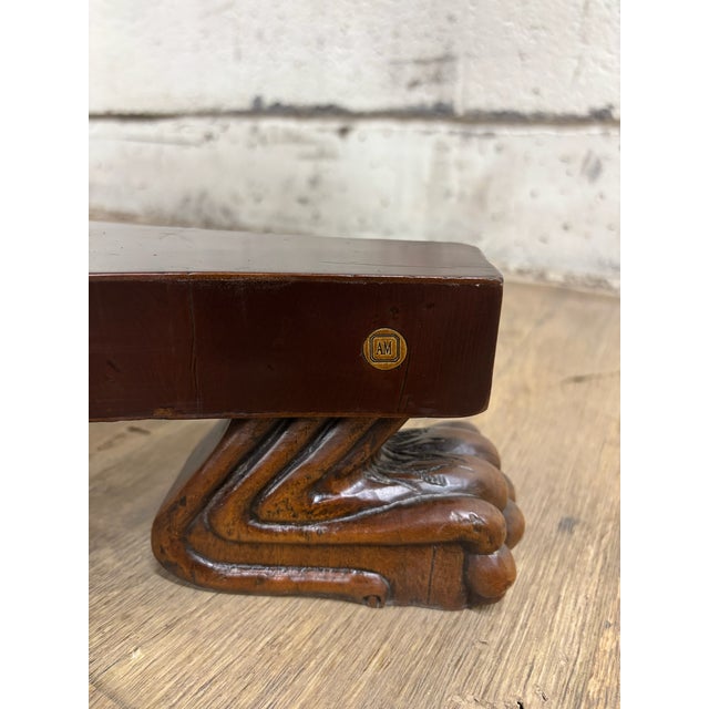 Alfonso Marina Alfonso Marina Biedermeier Regency Directoire Style Fruitwood Center Lamp Table For Sale - Image 4 of 18