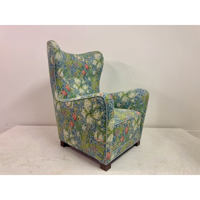 Mid-Century Modern Danish Model 1672 Lounge Chair from Fritz Hansen, 1940s For Sale - Image 9 of 13