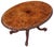 Large 19th Century Victorian Burr Walnut Oval Loo Breakfast Table with Tilt Top For Sale - Image 5 of 10