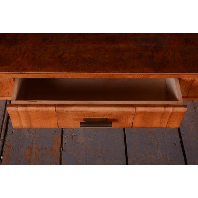 1920s Console Tables in Walnut and Cherry, Czech, 1920s, Set of 2 For Sale - Image 5 of 17