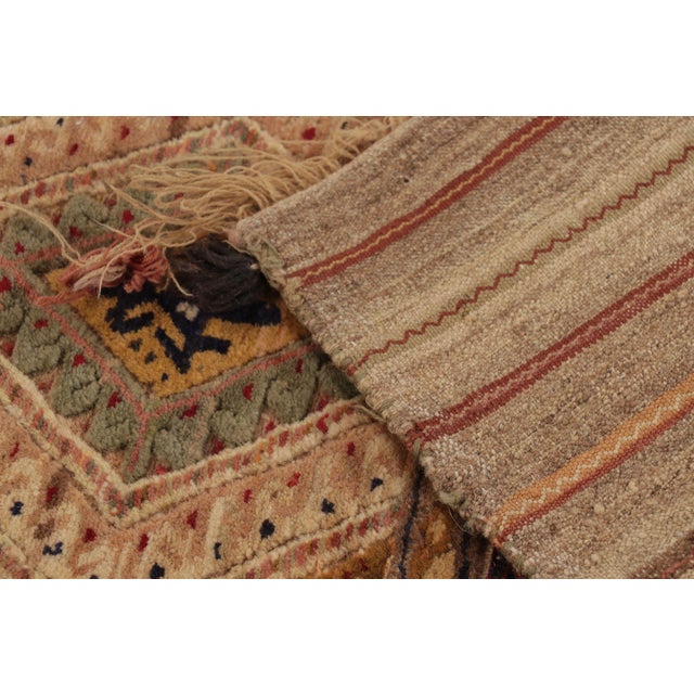 Textile Vintage Saddle Bag Rug With Tribal Geometric Patterns - Rug & Kilim For Sale - Image 7 of 9