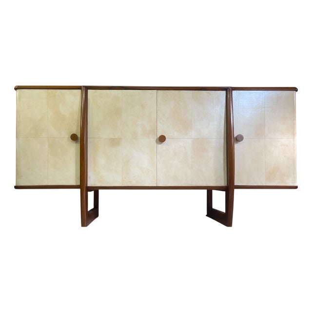Art Deco Italian Sideboard in Parchment, 1940s For Sale