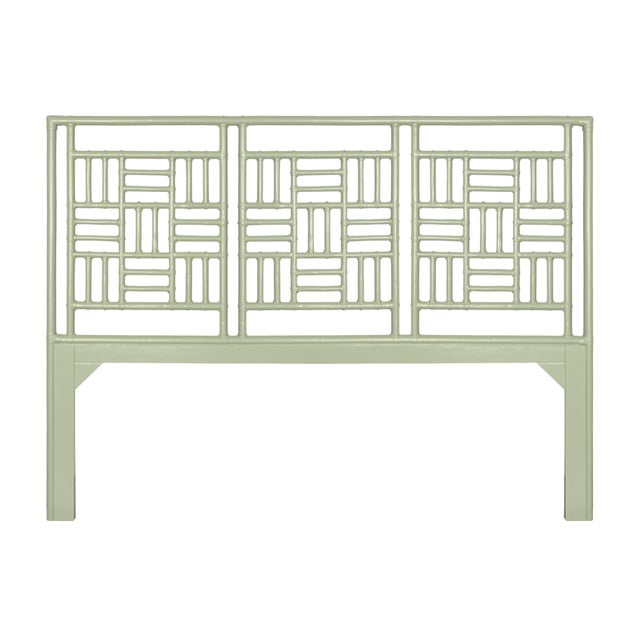 Not Yet Made - Made To Order Finn Standard Bed King - Celery Green For Sale - Image 5 of 12