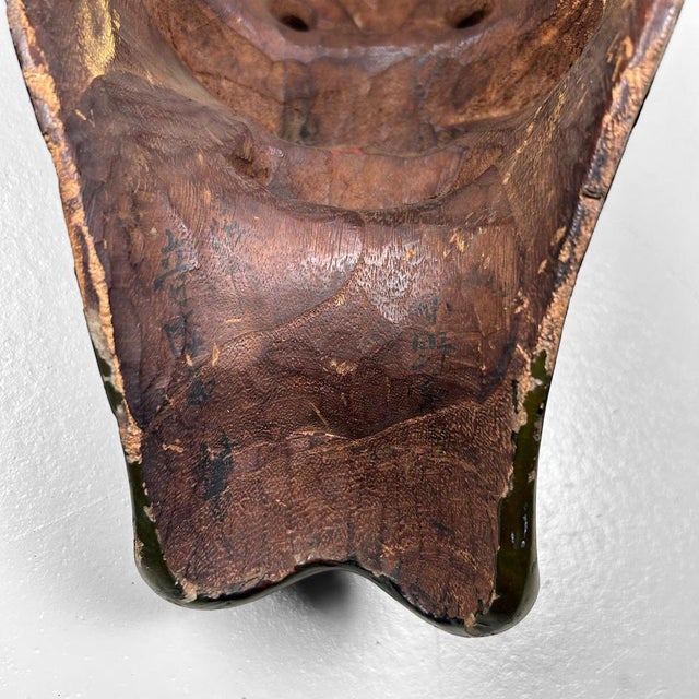Antique Japanese Noh Theater Mask For Sale - Image 14 of 18