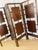 Vintage Art Deco 4 Panel Teak Wood Floating Panel Freestanding Room Divider For Sale In Las Vegas - Image 6 of 10