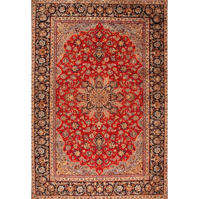 Middle Eastern Hand-Knotted Rug For Sale - Image 9 of 9