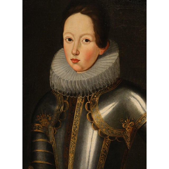 Workshop of Giusto (O Justus) Sustermans, Portrait of Ferdinand II De' Medici, 1650, Oil on Canvas, Framed For Sale - Image 9 of 15