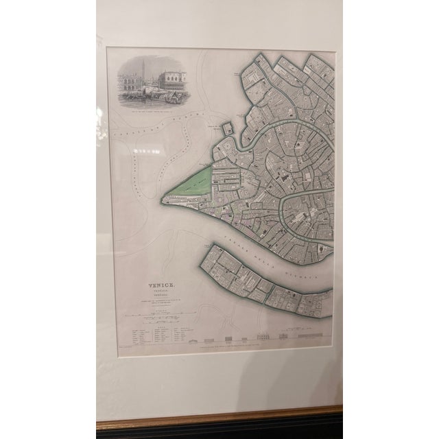 Hand-Colored Sduk Map of Venice, Believed Original Circa 1833–1835, Professionally Framed For Sale - Image 13 of 13