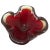 Seguso 1950s Seguso Murano Red Glass Ashtray & Catchall Bowl For Sale - Image 4 of 8
